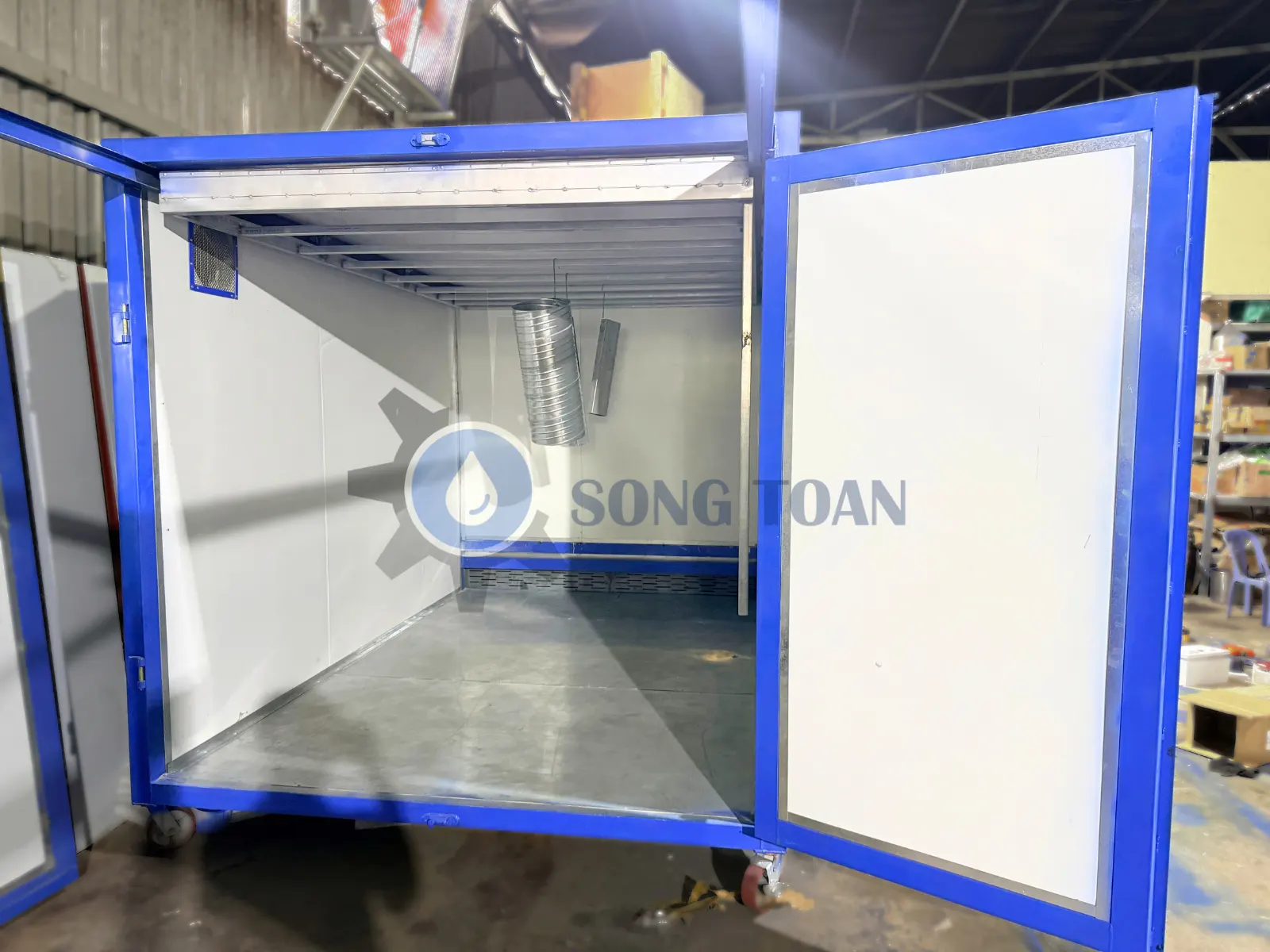 lò sấy sơn tĩnh điện đối lưu nhiệt